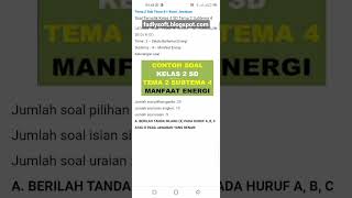 Contoh Latihan Soal Tema 2 SubTema 4 Kelas 2 SD Contoh Latihan Soal Tema 2 SubTema 4 Kelas 2 SD