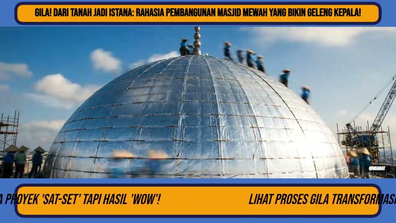 GILA! Dari Tanah Jadi Istana Rahasia Pembangunan Masjid Mewah yang Bikin Geleng Kepala!