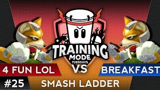 TMT 25 - I Play 4 Fun LOL (Fox) VS Breakfeast (Fox) - SSBM Smash Ladder - Smash Melee