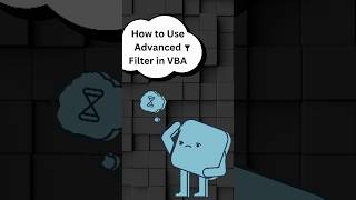 How To Use Advance Filter |Excel VBA Tips and Tricks. #shorts #vba #macro #automation #coding