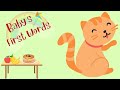 Baby's First Words Vocabulary in English | Learn to Talk | Flashcards for Baby, Toddler, Kids