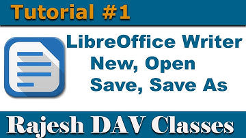 Introduction to LibreOffice Writer (Hindi) | Libre Office Writer for Beginners | Rajesh DAV Classes