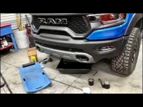 Ram Trx oil change. How to drain the most oil out.