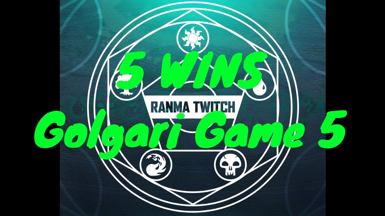 5 Wins | Golgari Midrange | Competitive Constructed | Game 5 | MTG Arena