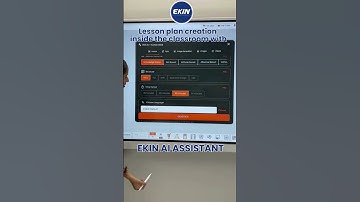 "Master Lesson Plan Creation with EKIN AI on Royal Series IFPD!" #ekin