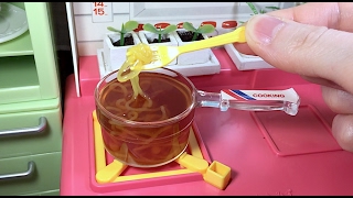 Mini kitchen Toys(ASMR) | 1980 Licca-chan kitchen Cooking Toy-Popin Cookin-Ramen