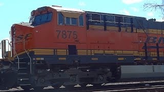 BNSF Engine on CSX Train