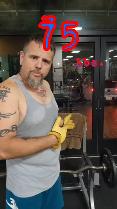 can We EZ bar preacher 75 Lbs.? #gym #workout