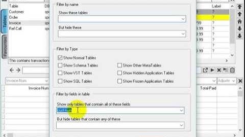 Advanced Table Filtering in the Progress DataDigger
