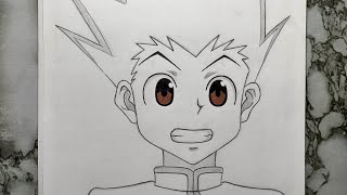 طريقة رسم غون من انمي القناص - خطوة بخطوة للمبتدئين | Hunter x Hunter