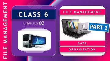 Class 6 - Ch 2  File Management - Data Organisation - PART 1