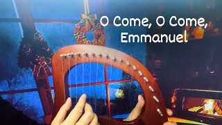 O Come O Come Emmanuel - Lyre Harp Christmas Carol (with Notes)