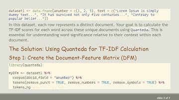 Unlocking Term Frequency and Inverse Document Frequency with Quanteda