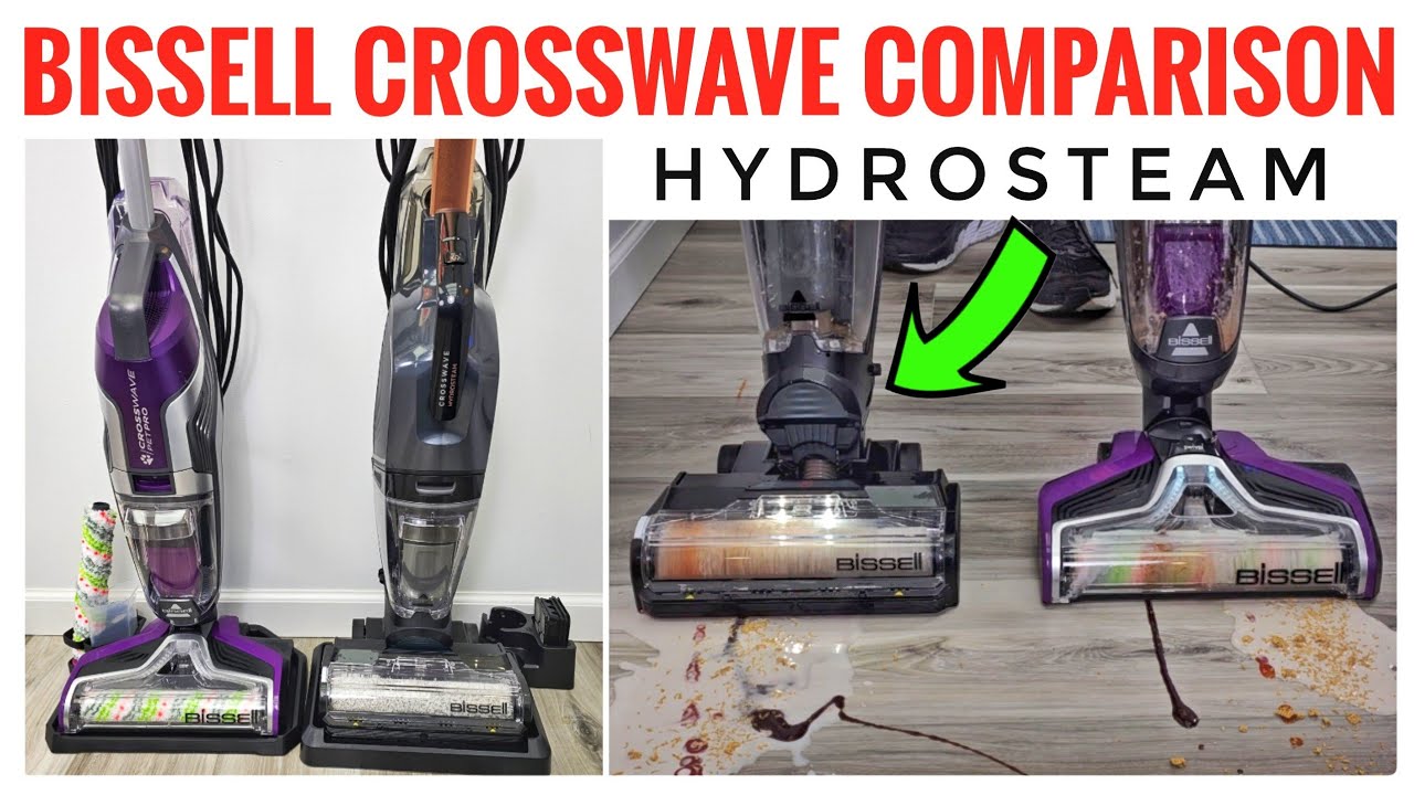 Bissell CrossWave HydroSteam VS Bissell Pet Pro Wet Dry Hardwood Floor  Vacuum / Mop 