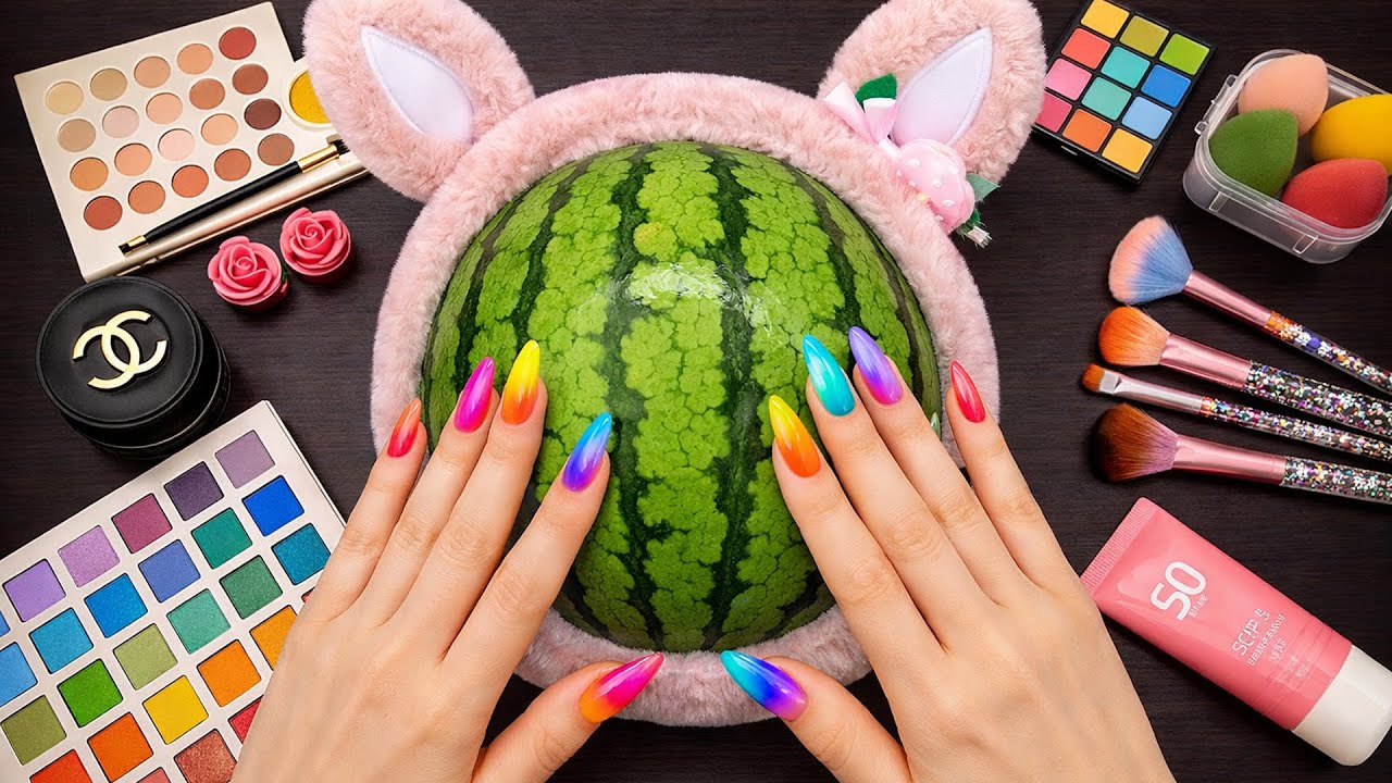 ASMR Makeup Compilation For Sleep | 1 hour (No Talking) 56