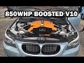 850HP BMW M5 G-Power Hurricane RR (Start Up, Revs + Accelerations)