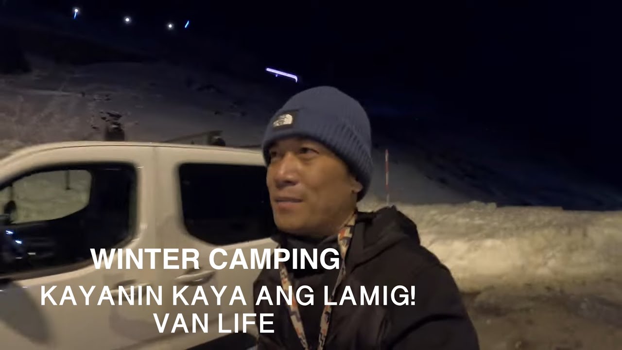 WINTER OVERNIGHT CAMPING MINI CAMPER VAN
