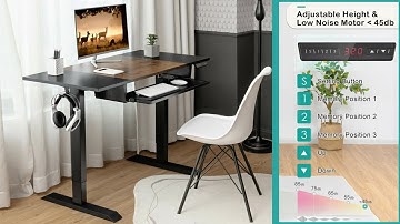 Unboxing & Review: 48 Inch Electric Sit to Stand Desk with Keyboard Tray & Memory Heights