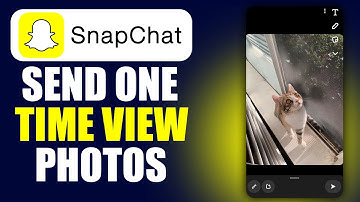 How To Send One Time View Pictures On Snapchat | Send View Once Photos On Snapchat