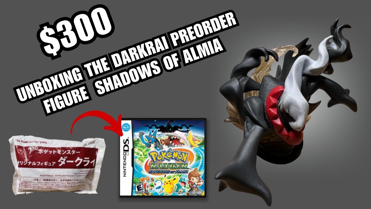 Pokemon Ranger Dark Rai RARE Kaiyodo Darkrai Preorder Figure Pokémon Ranger Shadows of Almia ...