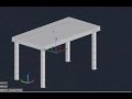 3D Table - AutoCAD ( Basic)