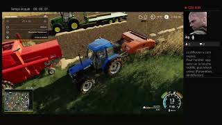 LIVE SUR fs 19 moisson avec  nouveau mods