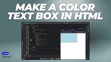 How to Make a Color Text Box in HTML - Full Guide [2025]