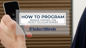 How to Program the Remote for Select Cellular Shades | SelectBlinds.com