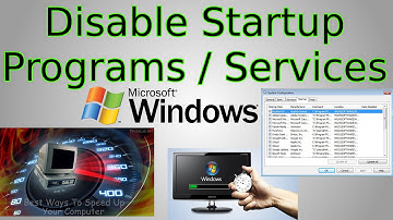 Windows 10: Disable Startup Programs & Startup Services (speed up computer with msconfig)
