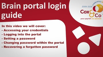 Portal User Guide - Login Instructions (BRN001) - Subtitled