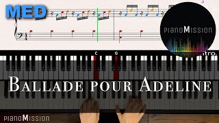 [Real Piano Tutorial] BALLADE POUR ADELINE with Follow-Up Tutorial