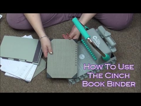 How To Use The Cinch Book Binding Machine 