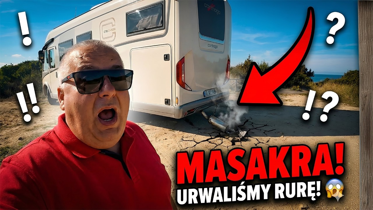 URWALIŚMY rurę w kamperze! 😱 Awaria CARTHAGO w trasie!