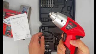 Cordless Multi function Electric Screwdriver Set 4.8V 45pcs  S019