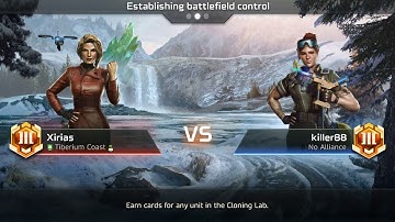 C&C Rivals: Inferno Air Superiority Vs GDI APC Drones deck.