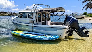 100+ Mile 4Days Solo Exploring Alabama's Gulf Coast  Mini Yacht Motor Trouble