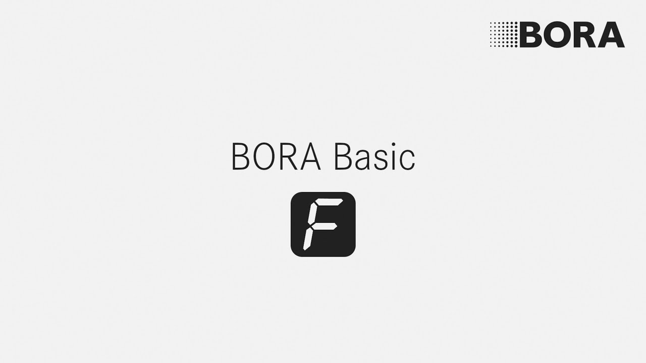 BORA Basic operations: Reset filter service indicator 