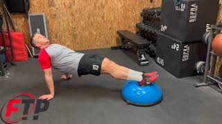 Reverse Plank Hold feet on Bosu