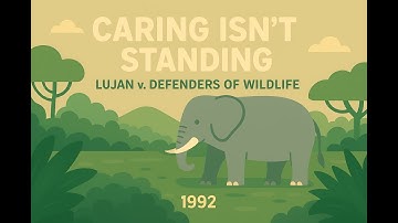 Lujan v. Defenders of Wildlife (1992) #EnvironmentalLaw #supremecourtcase #LujanvDefenders #lawcase