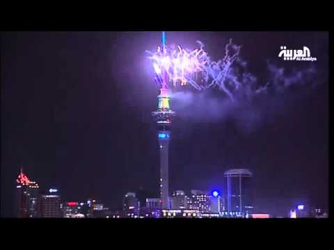نيوزيلندا تحتفل بقدوم السنة الجديدة