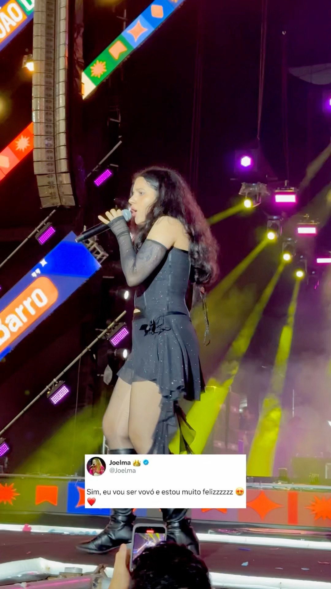 Joelma vai ser avó, sua filha Yasmin engravidou