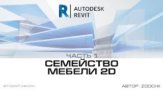 023 Семейство мебели 2D (часть 1)