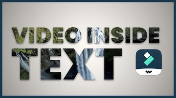 EASIEST Way To Place VIDEO Inside TEXT in Filmora Tutorial | @Techify166