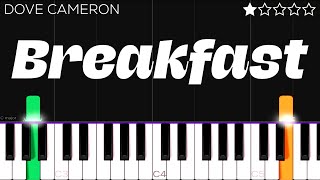 Dove Cameron - Breakfast | EASY Piano Tutorial