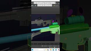 Create 3D Sniper Rifle Game Assets in 3dsmax | How To Model it #3d #Weapon
