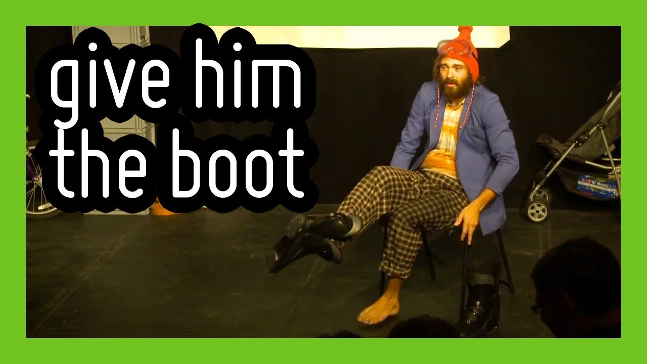 Comedian Wit Boot Routine 'Ski Boot' - funny comedy clip form 'Doctor Brown and his Singing Tiger ...