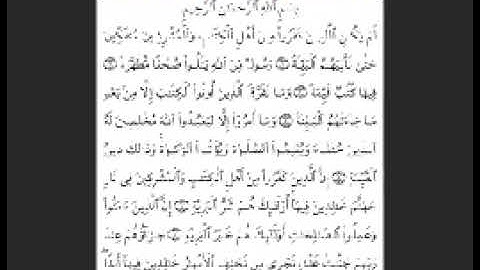 سورة الزلزلة و سورة البينة بي صوت عبد العزيز سحيم