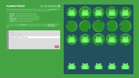 Flexbox Froggy: A game for learning CSS flexbox | Trailer