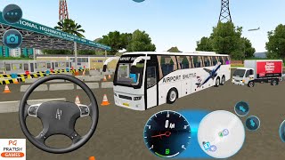 Airport Shuttle Bus Driving in Indian Bus Simulator | Bus Games 2020 - Best Android Gameplay FHD screenshot 4