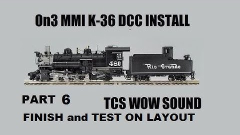 On3 K36 TCS WOW INSTALL PART 6